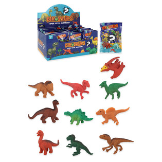 Yll&auml;tyspussi / Blindbag - Teema: Dinosaurukset myyntitelineess&auml; (60 kpl)