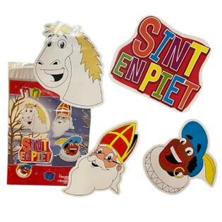 SINTERKLAAS SINT & PIET - 4-OSAINEN KAKSIPUOLINEN KORISTEK&Uuml;LTTISETTI (6 kpl)
