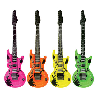 Puhallettava kitara Neon Mix - 95cm (12 kpl)