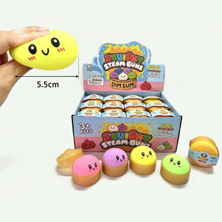 RAGE - Squishy Dumpling -nyytit PIENI (Koko 5.5 x 5.5 x 3 cm) - Viral 2026 Fidget-lelu (24 kpl)