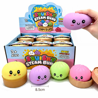RAGE - Iso Dumpling Squishy-nyssykk&auml; (8,5 x 8,5 x 4,8 cm) - Viral 2026 Fidget Toy (12 kpl)