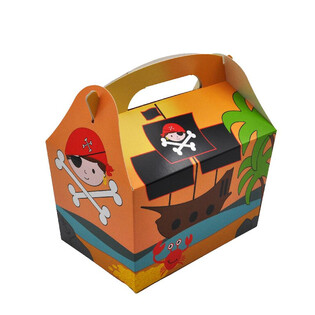 Ateria- ja Lastenlaatikko: Merirosvo - Koko 18.5x12x19 cm - Foodbox (24 kpl)