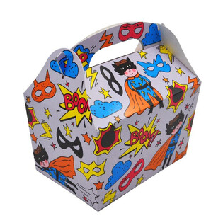 ATERIARASIA SUPERHERO - Koko 18.5x12x19 CM - LASTEN ATTERIARASIA - KIDSBOX (24 kpl)