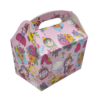 LASTEN MENULAATIKKO: PRINSESSA - Koko 18.5x12x19 CM - FOODBOX (24 kpl)