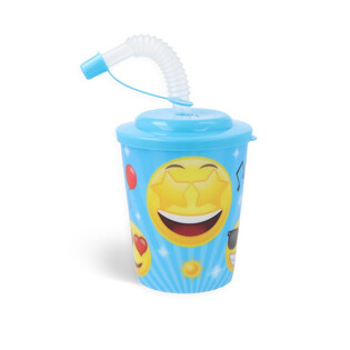 Juomamuki / Jäätelömuki Pillillä - SMILEY (12 kpl)