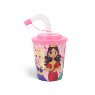 Juomamuki / J&auml;&auml;tel&ouml;muki pillill&auml; &ndash; Prinsessat (12 kpl)
