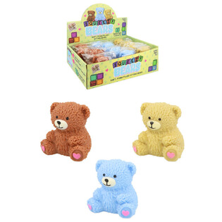 SQUISHY-NALLE SQUEEZY - ERI V&Auml;REJ&Auml; - MYYNTITELINEESS&Auml; (12 kpl)