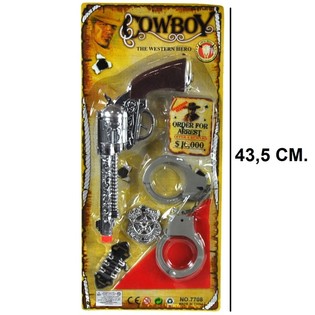COWBOY-LEIKKISETTI PAHVIKORTILLA - MALLI 5 (6 kpl)