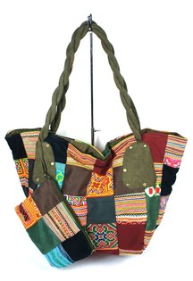 B-FAIR Patchwork-laukku Suuri Vihreä (1 kpl)