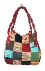 B-FAIR Patchwork-laukku Pieni Punainen