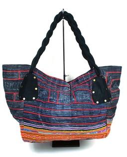 B-Fair Brokadilaukku Pieni, Musta/Denim (1 kpl)
