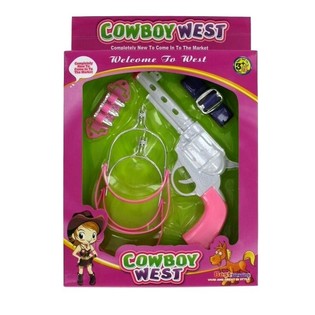 Cowgirl-setti Tyt&ouml;ille (2 kpl)