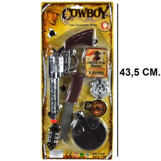 COWBOY-LEIKKISETTI KORTISSA - MALLI 4 (6 kpl)