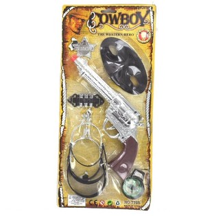 Cowboy-leikkisetti kortilla - Malli 7 (6-osainen)