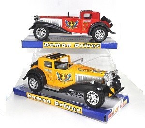 Klassinen Oldtimer-Leluauto Blisterissä 29 cm (2 kpl)