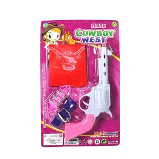 Cowgirl-setti tyt&ouml;ille valolla ja &auml;&auml;nell&auml; (6 kpl)